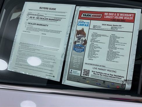 Certified 2025 Nissan Sentra SV w/ All-Weather Package FWD image 13