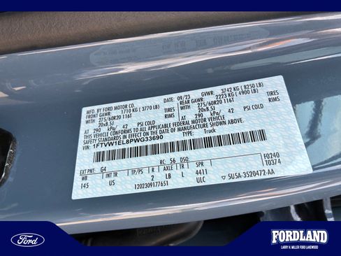 Used 2023 Ford F150 Lightning XLT w/ Equipment Group 312A High AWD/4WD image 25
