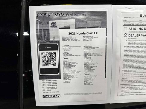 Used 2021 Honda Civic LX image 13