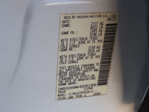 Used 2022 Nissan Frontier S w/ Technology Package image 45