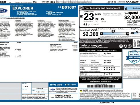 Used 2025 Ford Explorer ST-Line w/ ST-Line Street Pack AWD/4WD image 2