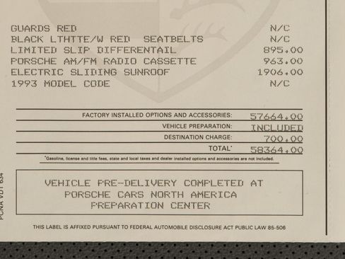 Used 1993 Porsche 911 RS America image 27