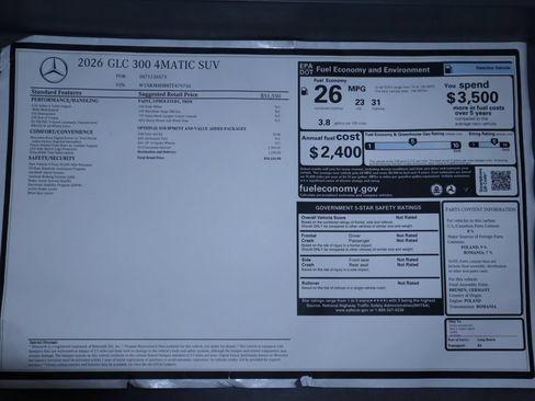 Used 2026 Mercedes-Benz GLC 300 4MATIC image 9