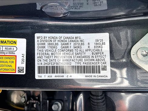 Certified 2026 Honda Civic Sport image 14