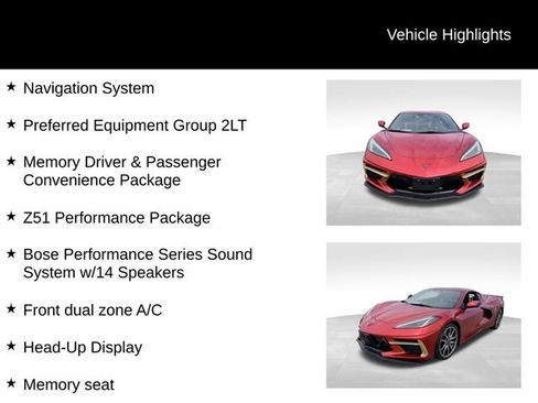 Used 2025 Chevrolet Corvette Stingray Preferred Cpe w/ Z51 Performance Package RWD image 13