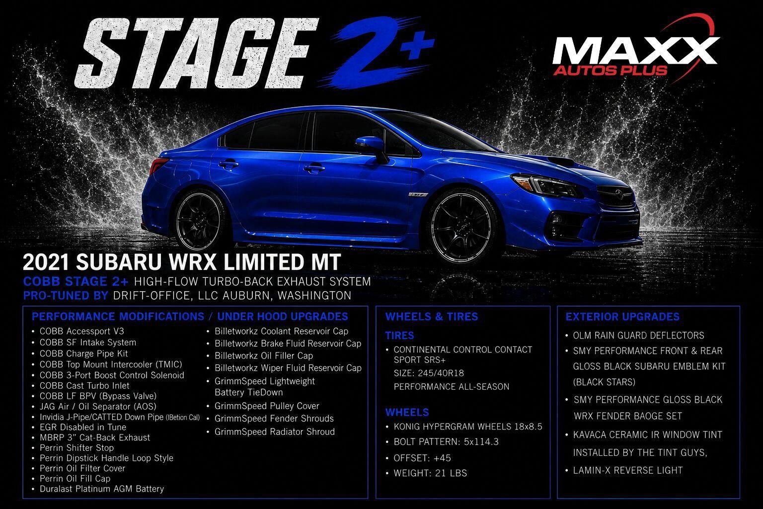 Used 2021 Subaru WRX Limited AWD/4WD image 3