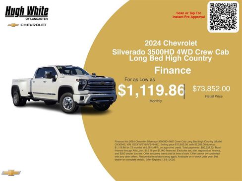 Certified 2024 Chevrolet Silverado 3500 High Country w/ High Country Premium Package image 3