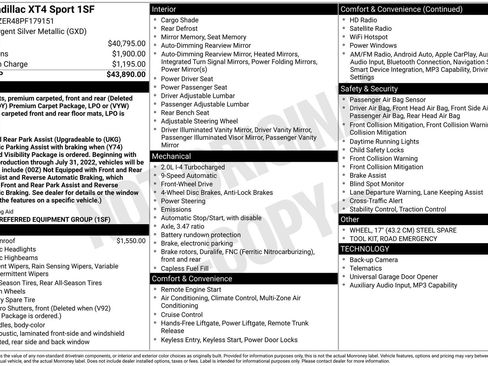 Certified 2023 Cadillac XT4 Sport FWD image 35