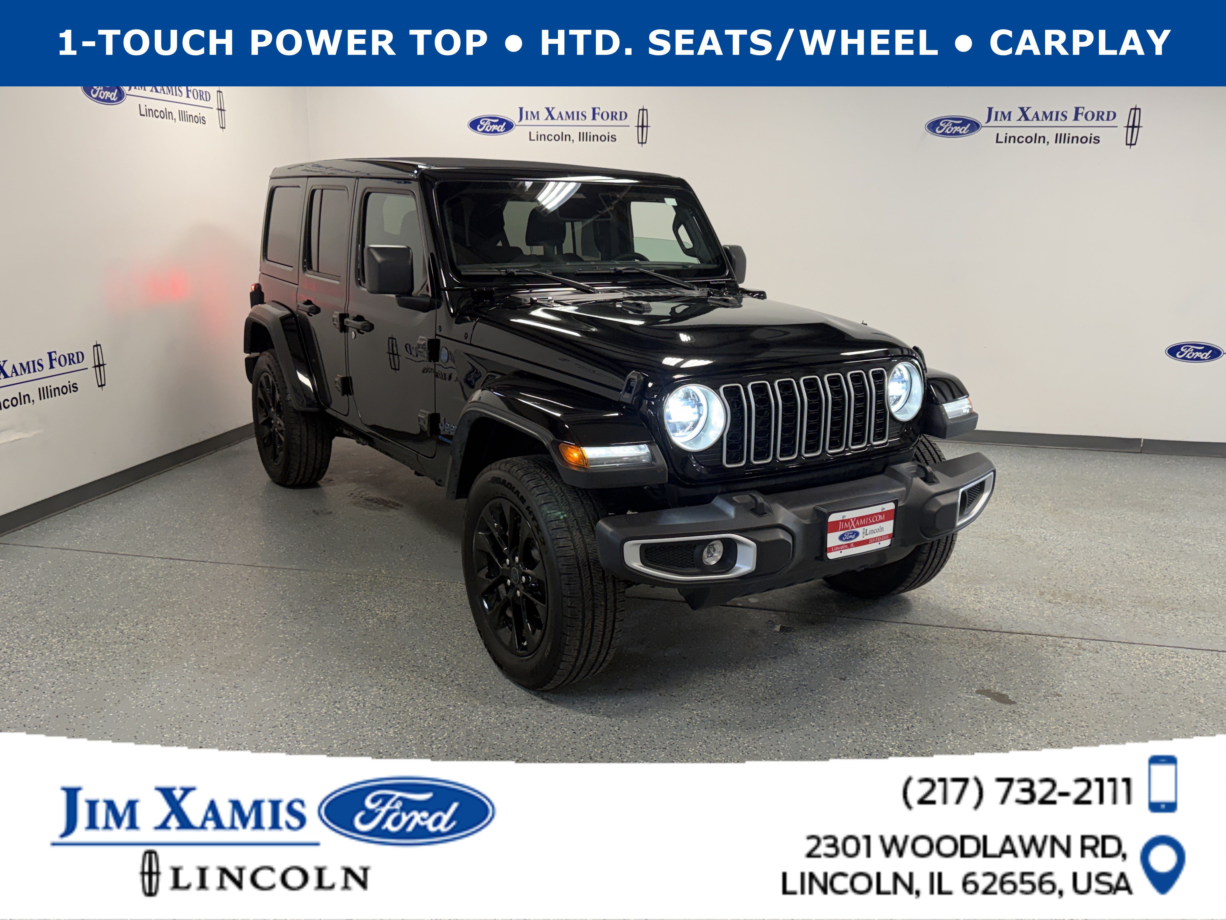 Used 2025 Jeep Wrangler Unlimited Sahara w/ Safety Group AWD/4WD image 1
