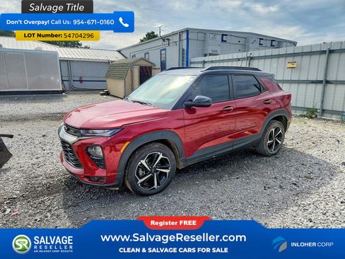 Used 2021 Chevrolet TrailBlazer RS w/ Technology Package FWD image 1