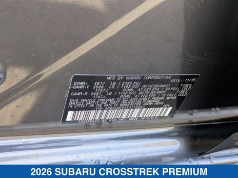 Certified 2026 Subaru Crosstrek 2.0i Premium image 29