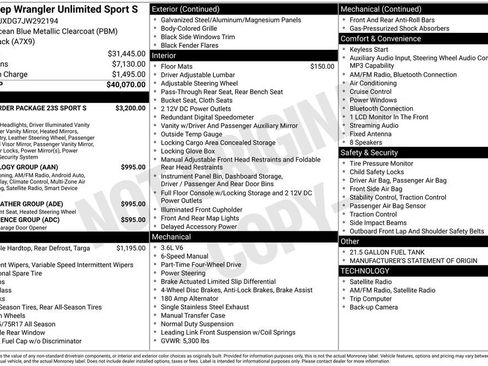 Used 2018 Jeep Wrangler Unlimited Sport S image 35