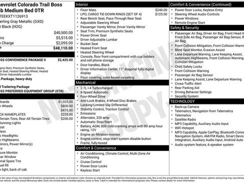 Used 2026 Chevrolet Colorado Trail Boss AWD/4WD image 36