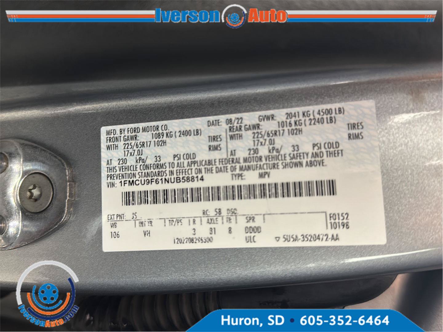 Used 2022 Ford Escape S AWD/4WD image 13