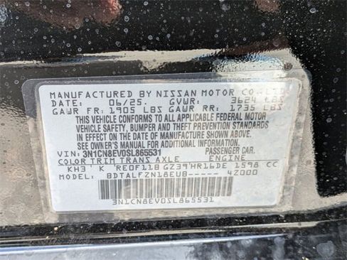 New 2025 Nissan Versa SV w/ Trunk Package image 30