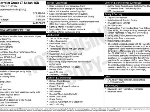 Used 2018 Chevrolet Cruze LT image 7