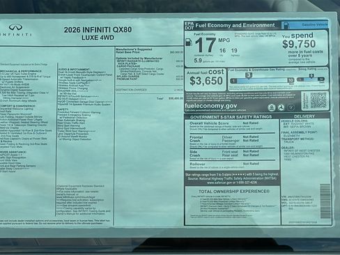 New 2026 INFINITI QX80 Luxe image 13