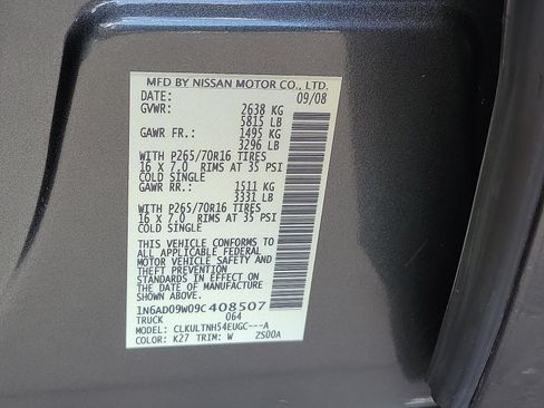Used 2009 Nissan Frontier SE w/ SE Value Truck Pkg AWD/4WD image 21