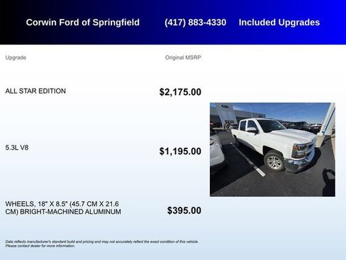 Used 2018 Chevrolet Silverado 1500 LT w/ All Star Edition image 5