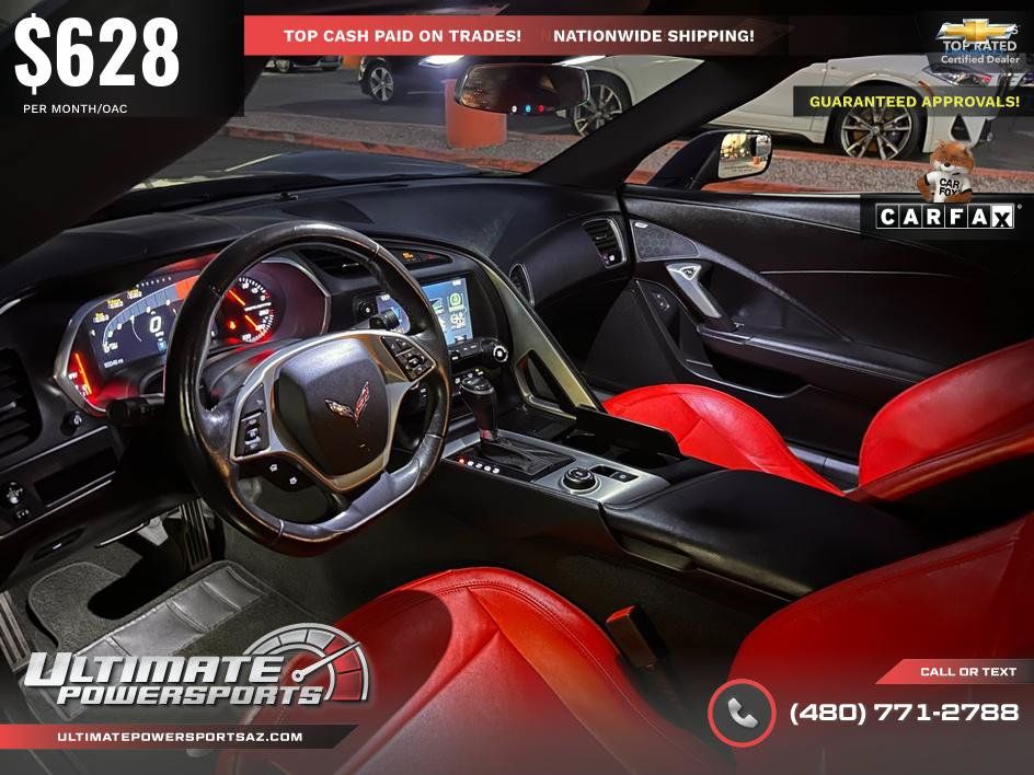 Used 2016 Chevrolet Corvette Stingray Coupe w/ Carbon Flash Badge Package RWD image 88