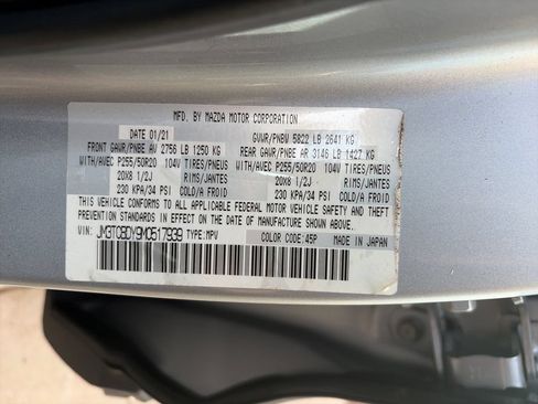 Used 2021 MAZDA CX-9 Grand Touring AWD/4WD image 32