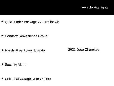 Used 2021 Jeep Cherokee Trailhawk w/ Comfort/Convenience Group image 12