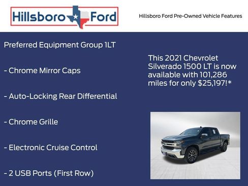 Used 2021 Chevrolet Silverado 1500 LT w/ Texas Edition Plus RWD image 9