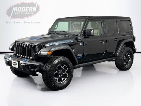 Used 2022 Jeep Wrangler Unlimited Rubicon 4xe w/ Cold Weather Group image 1