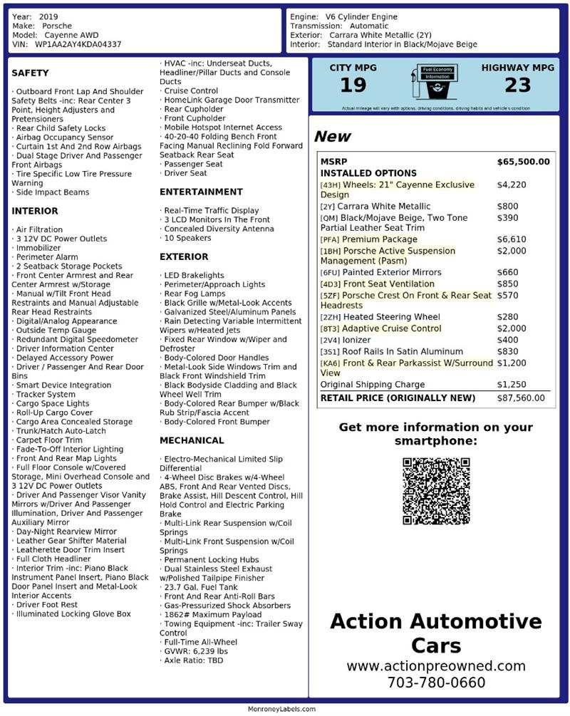 Used 2019 Porsche Cayenne AWD/4WD image 2