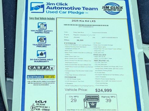 Used 2025 Kia K4 FWD image 13