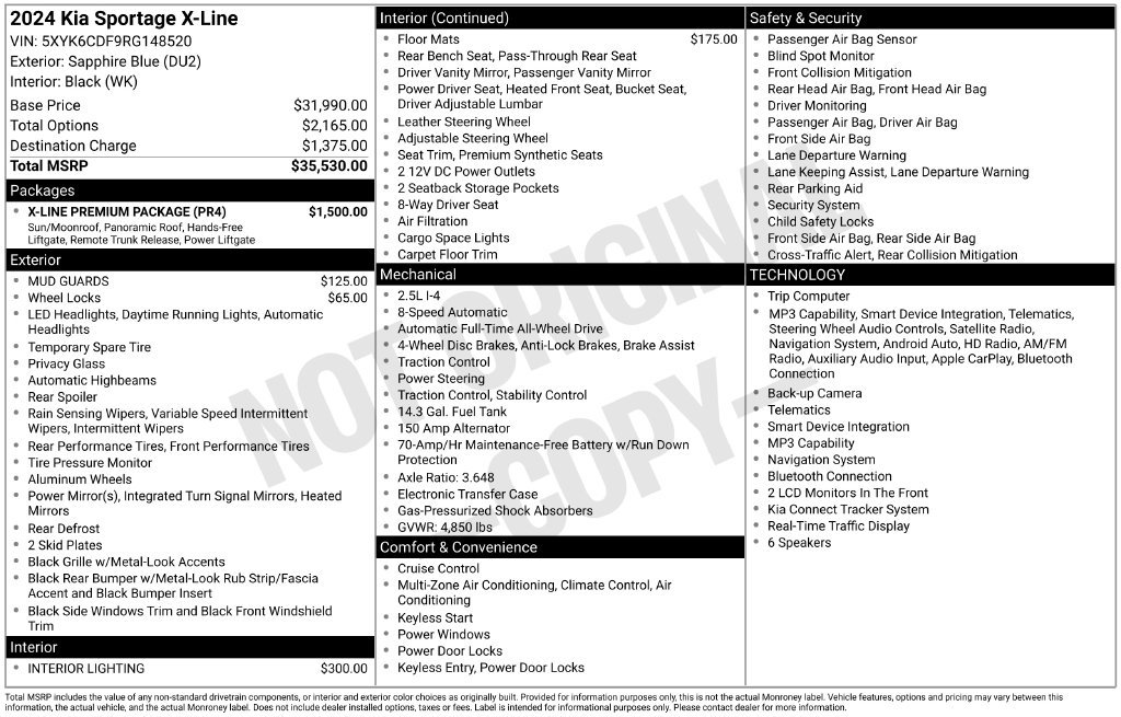 Certified 2024 Kia Sportage X-Line w/ X-Line Premium Package AWD/4WD image 23