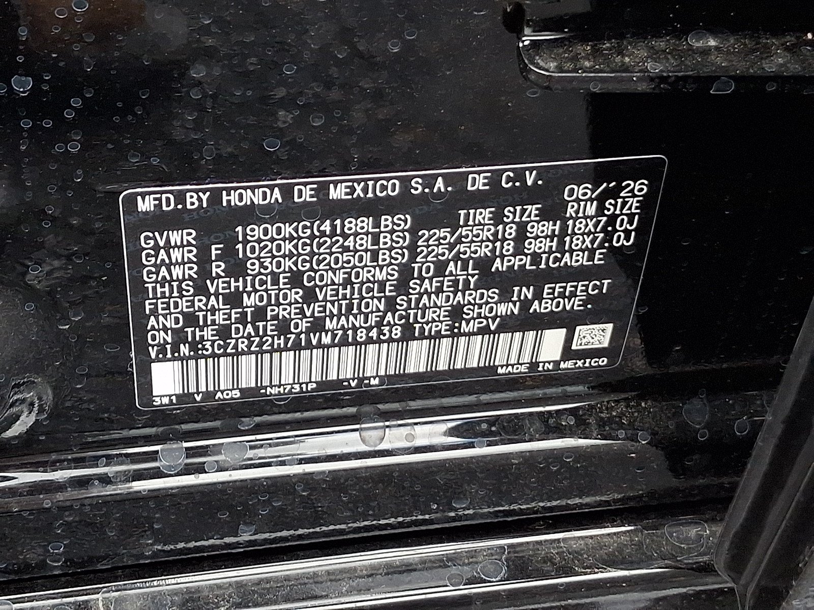 New 2027 Honda HR-V EX-L image 10