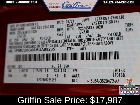 Used 2021 Ford Escape SE w/ Convenience Package FWD image 45