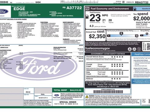 Certified 2024 Ford Edge SEL w/ Convenience Package image 2