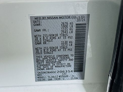 Used 2025 Nissan Pathfinder SV image 12