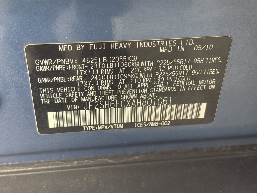 Used 2010 Subaru Forester 2.5XT Limited w/ Popular Equipment Group 1A AWD/4WD image 9