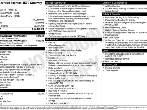 New 2026 Chevrolet Express 4500 Extended w/ Power Convenience Package RWD image 3