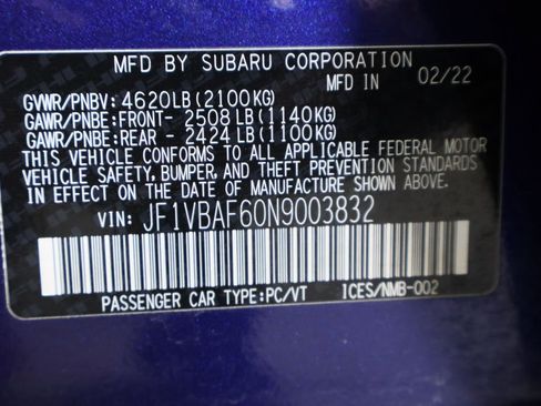 Used 2022 Subaru WRX Premium w/ Popular Package #1 image 36