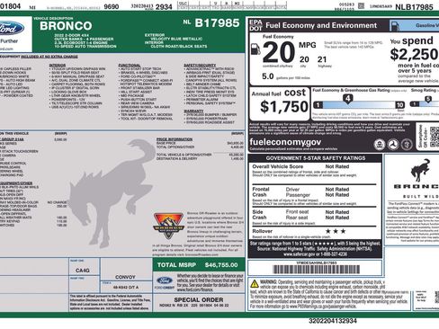 Used 2022 Ford Bronco Outer Banks image 4