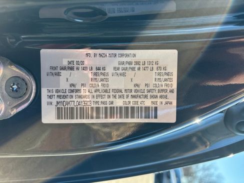 Certified 2020 MAZDA MX-5 Miata RF Grand Touring image 30