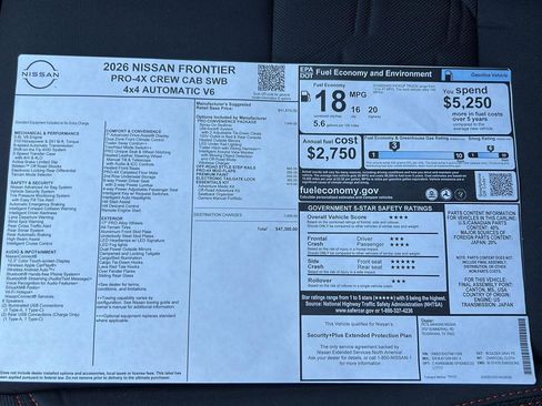New 2026 Nissan Frontier PRO-4X image 34