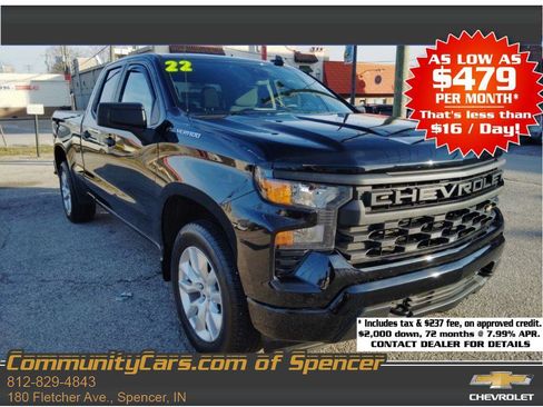Used 2022 Chevrolet Silverado 1500 Custom image 1