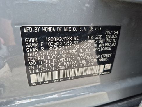 Certified 2025 Honda HR-V Sport image 21