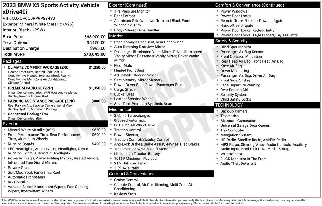 Used 2023 BMW X5 xDrive40i w/ Premium Package AWD/4WD image 6