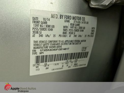Used 2015 Ford Explorer XLT w/ Equipment Group 202A AWD/4WD image 56