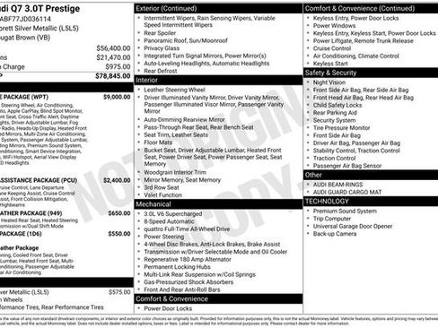 Used 2018 Audi Q7 3.0T Prestige w/ Prestige Package image 2