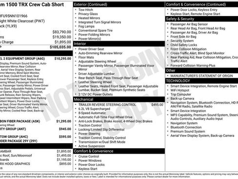 Used 2022 RAM 1500 TRX w/ TRX Level 2 Equipment Group AWD/4WD image 4
