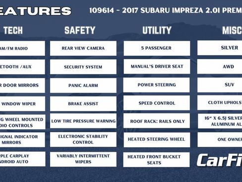 Used 2017 Subaru Impreza 2.0i Premium image 33