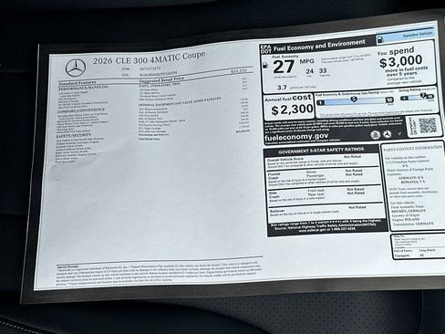 New 2026 Mercedes-Benz CLE 300 4MATIC Coupe image 29