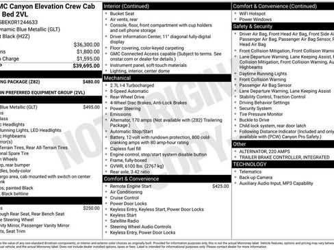 Used 2024 GMC Canyon Elevation w/ Trailering Package image 28